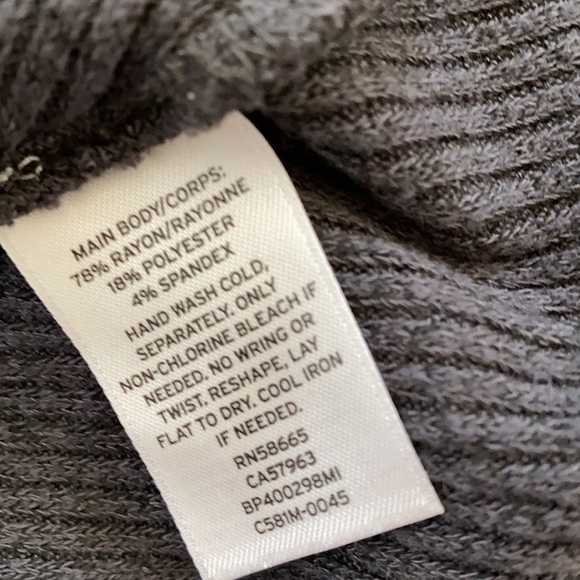 Bp Soft Grey Long Sleeve Ribbed Cowl Neck Swing Dress small - Picture 5 of 5